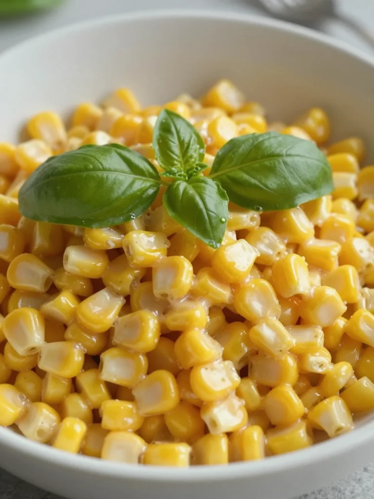 Fresh Corn Salad with Basil
