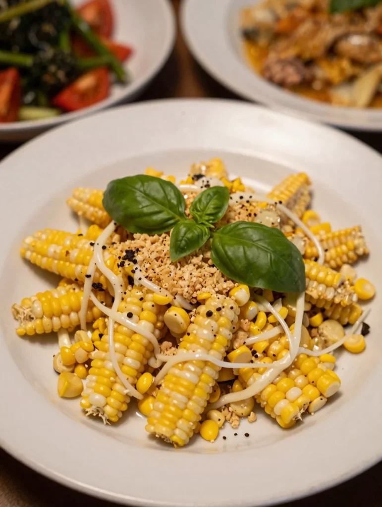 Fresh Corn Salad with Basil