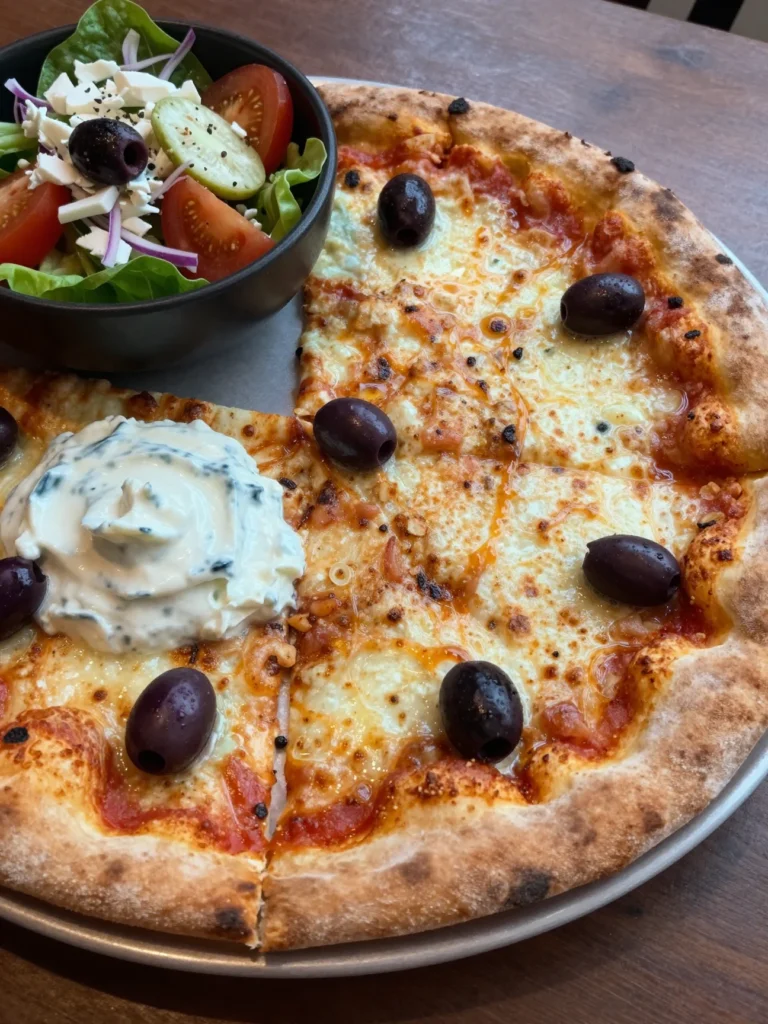 Greek Pizza with Olives