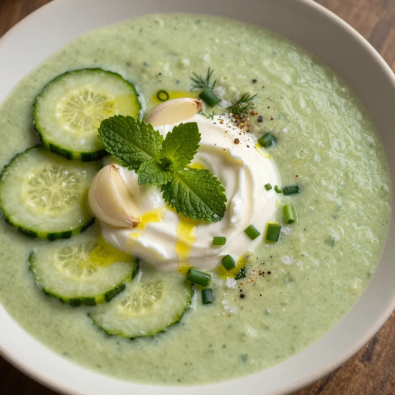 Green Cucumber Smoothie Soup