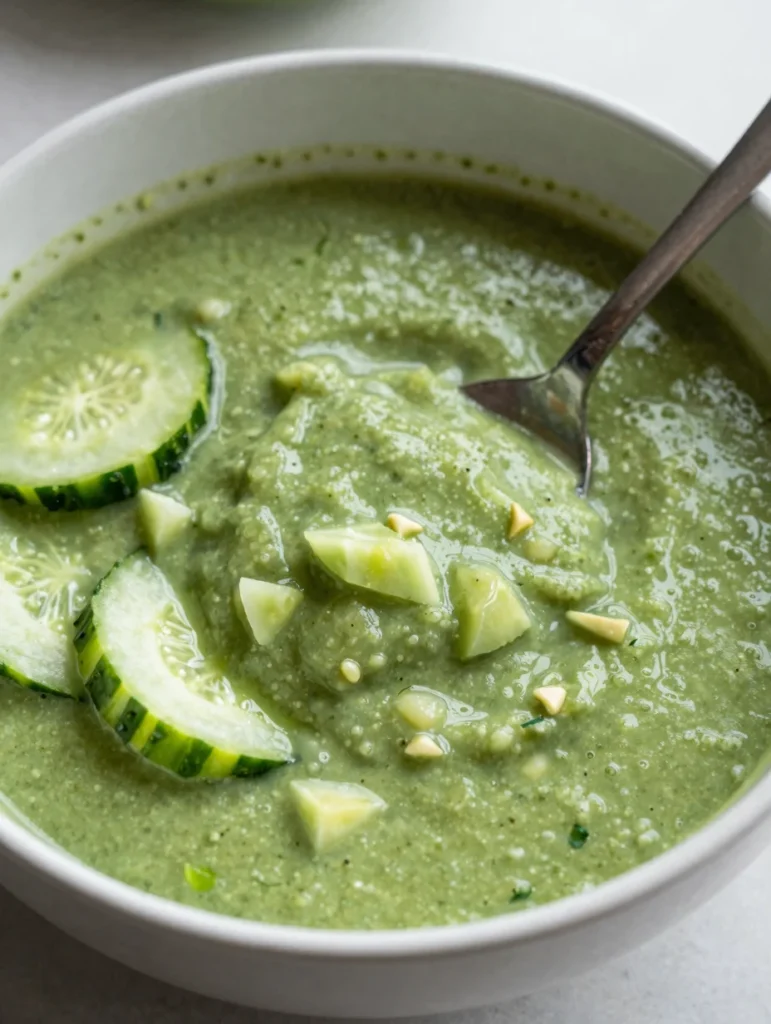Green Cucumber Smoothie Soup