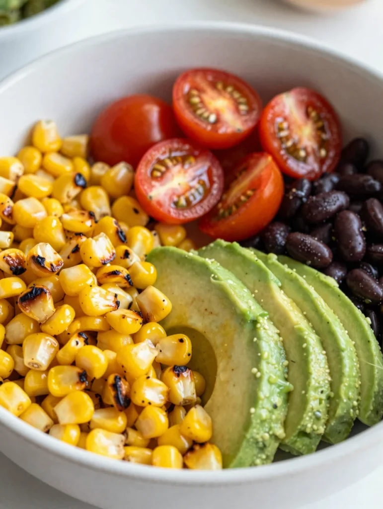Grilled Corn and Avocado Bowl