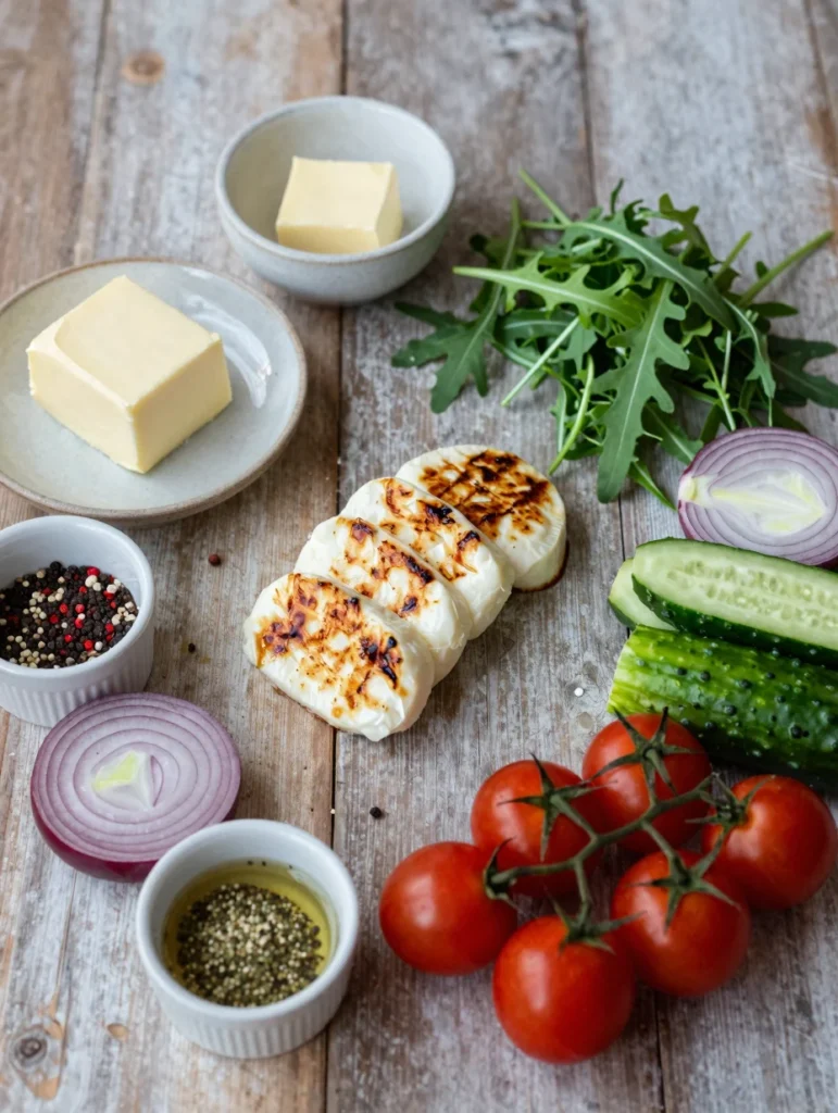 Grilled Halloumi Salad
