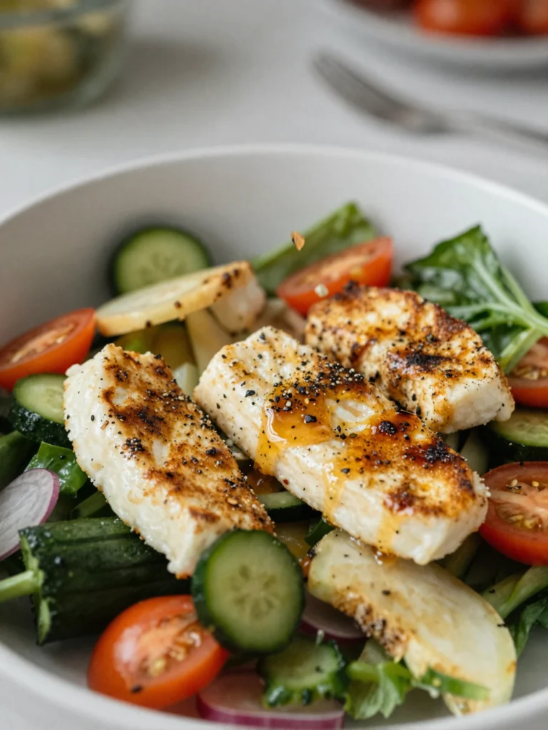 Grilled Halloumi Salad