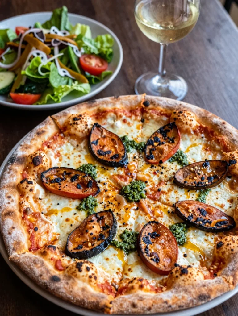 Grilled Veggie and Pesto Pizza