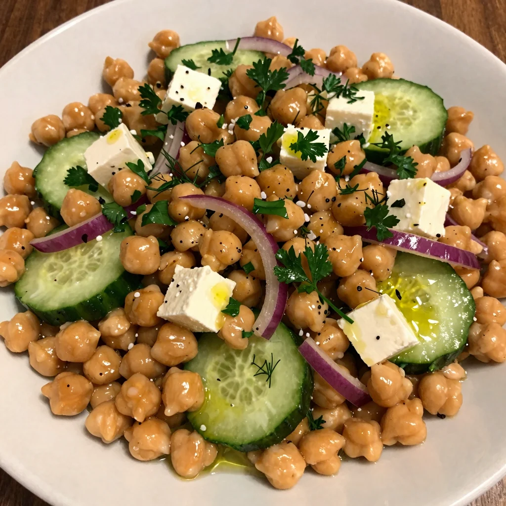 Lemon Herb Chickpea Salad