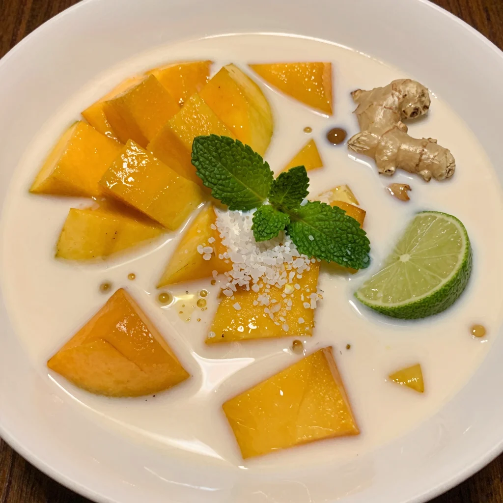 Mango Ginger Cold Soup