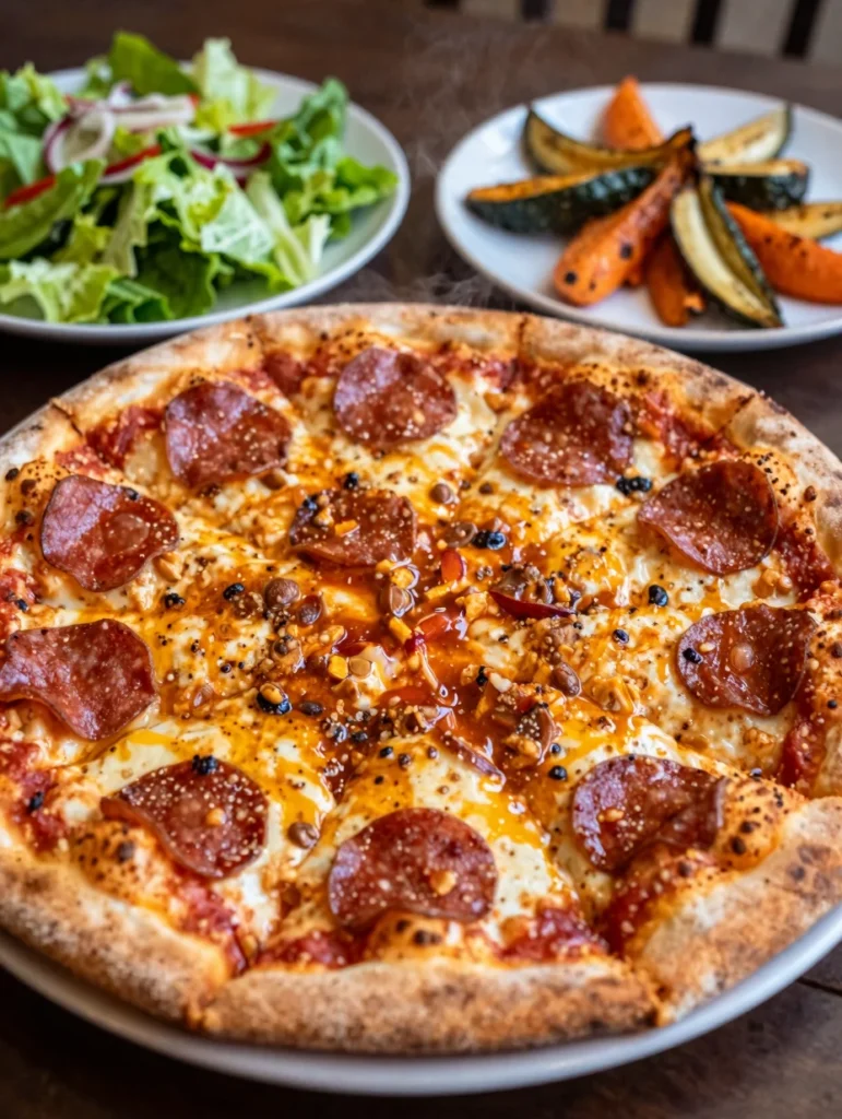 Pepperoni and Honey Pizza