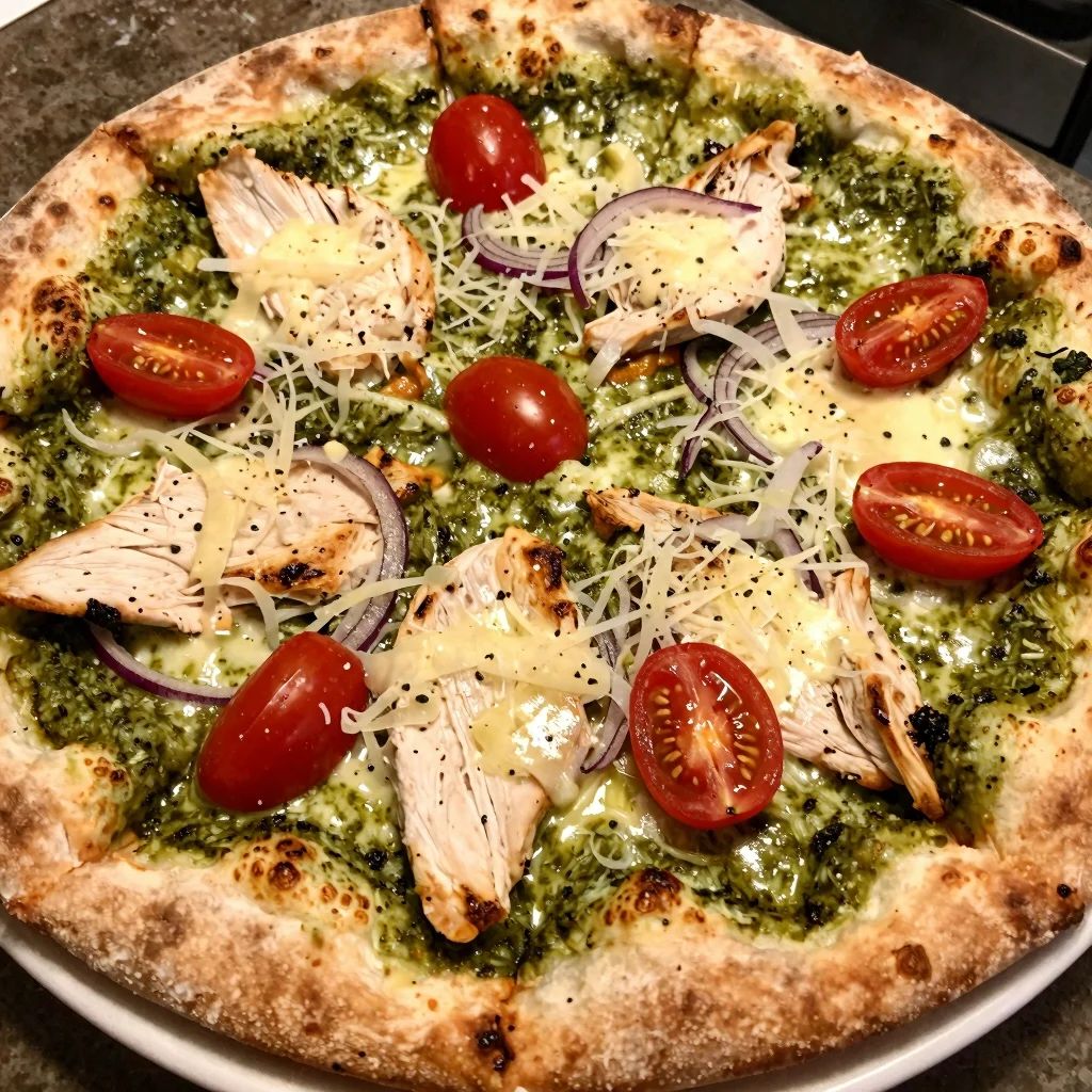 Pesto Chicken Pizza