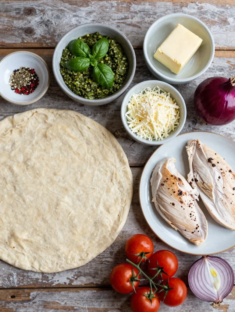 Pesto Chicken Pizza