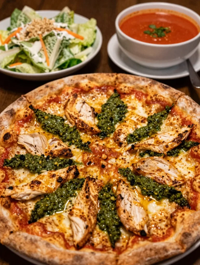 Pesto Chicken Pizza