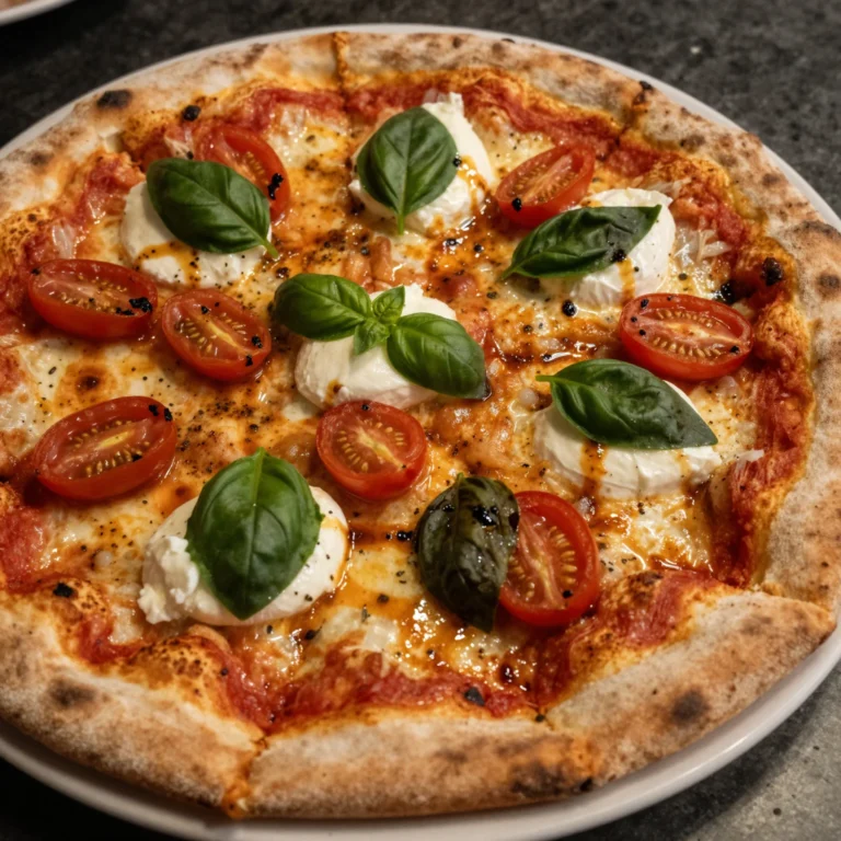Pizza with Roasted Cherry Tomatoes