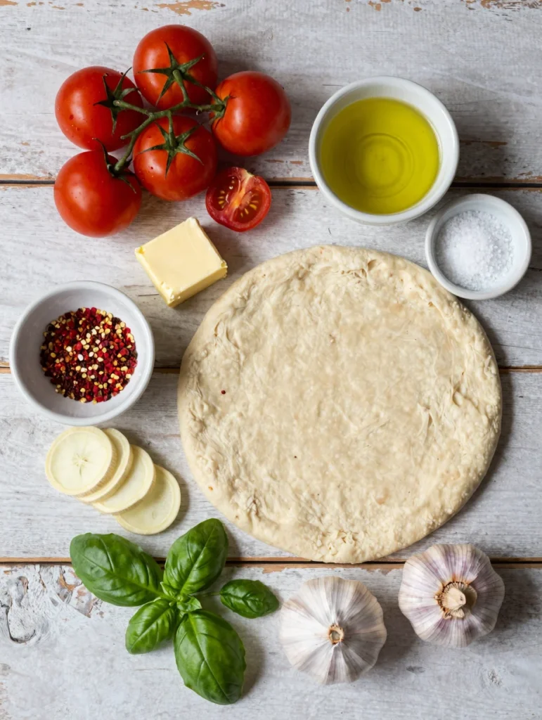 Pizza with Roasted Cherry Tomatoes