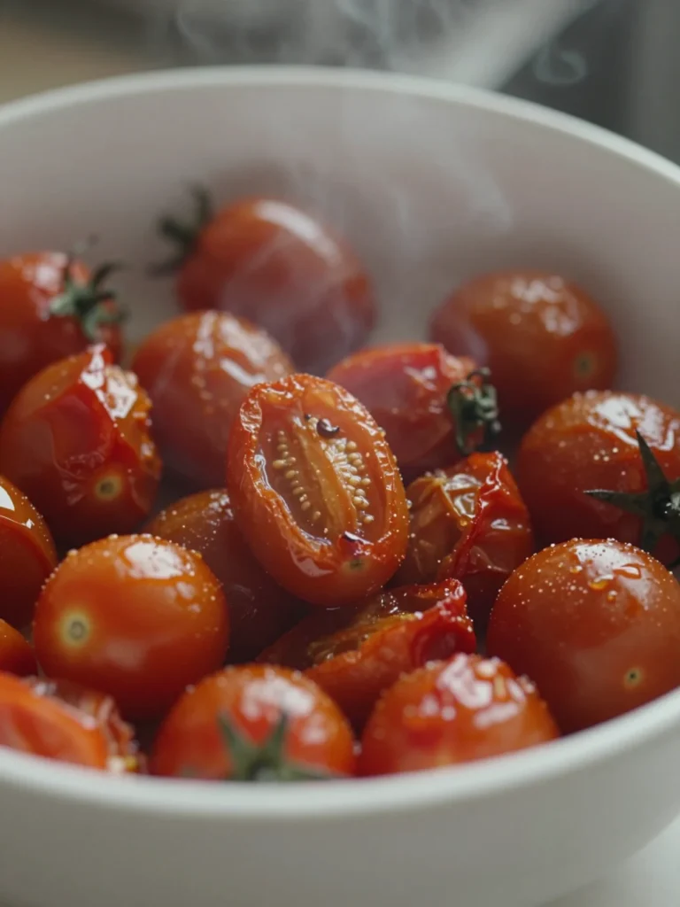 Pizza with Roasted Cherry Tomatoes