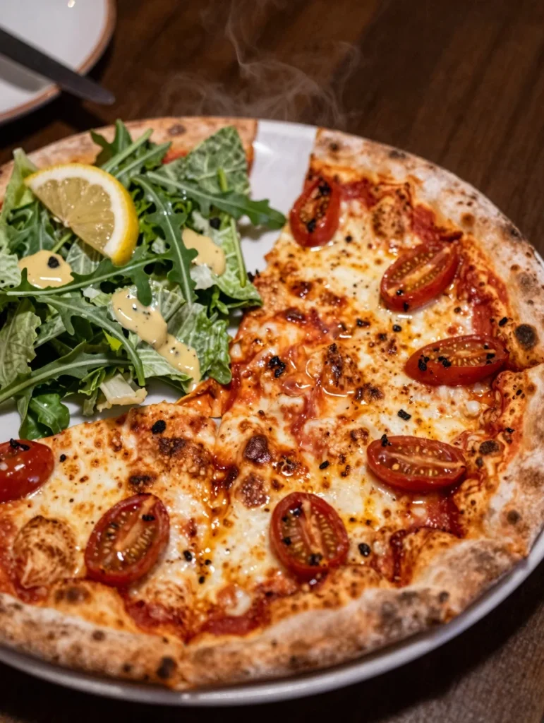 Pizza with Roasted Cherry Tomatoes