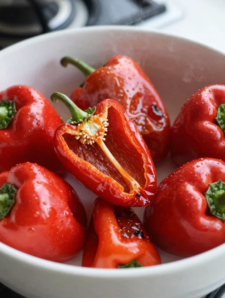 Roasted Red Pepper Pizza