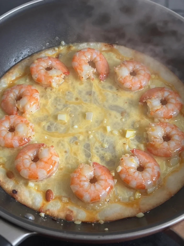 Shrimp Scampi Pizza