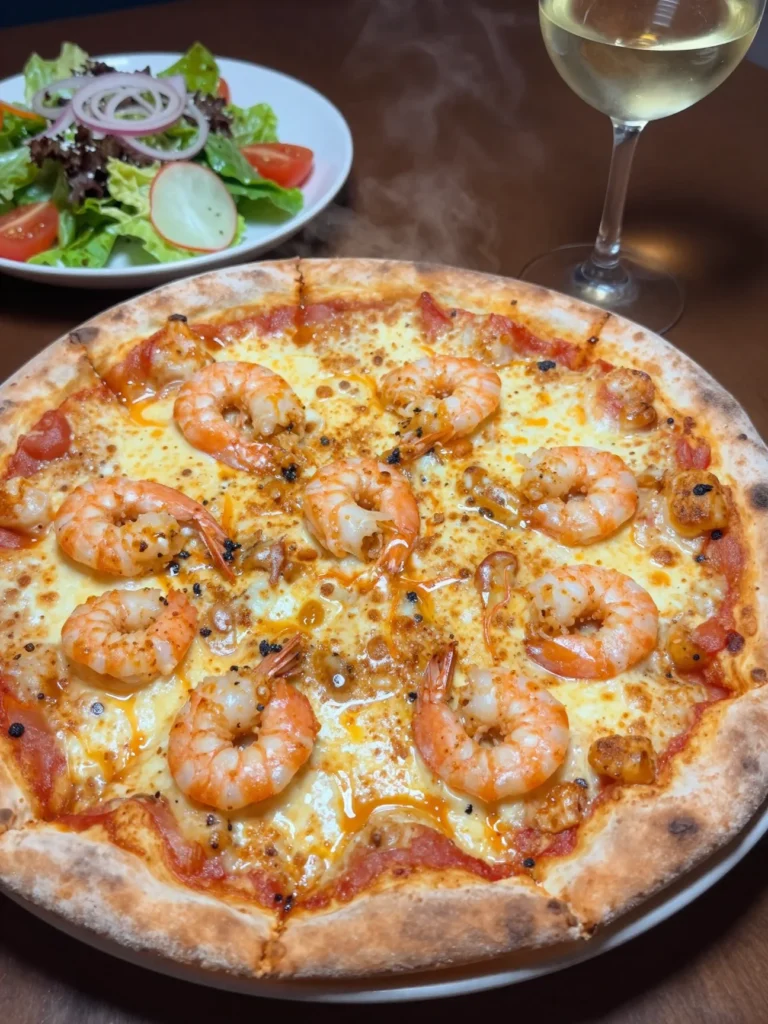 Shrimp Scampi Pizza
