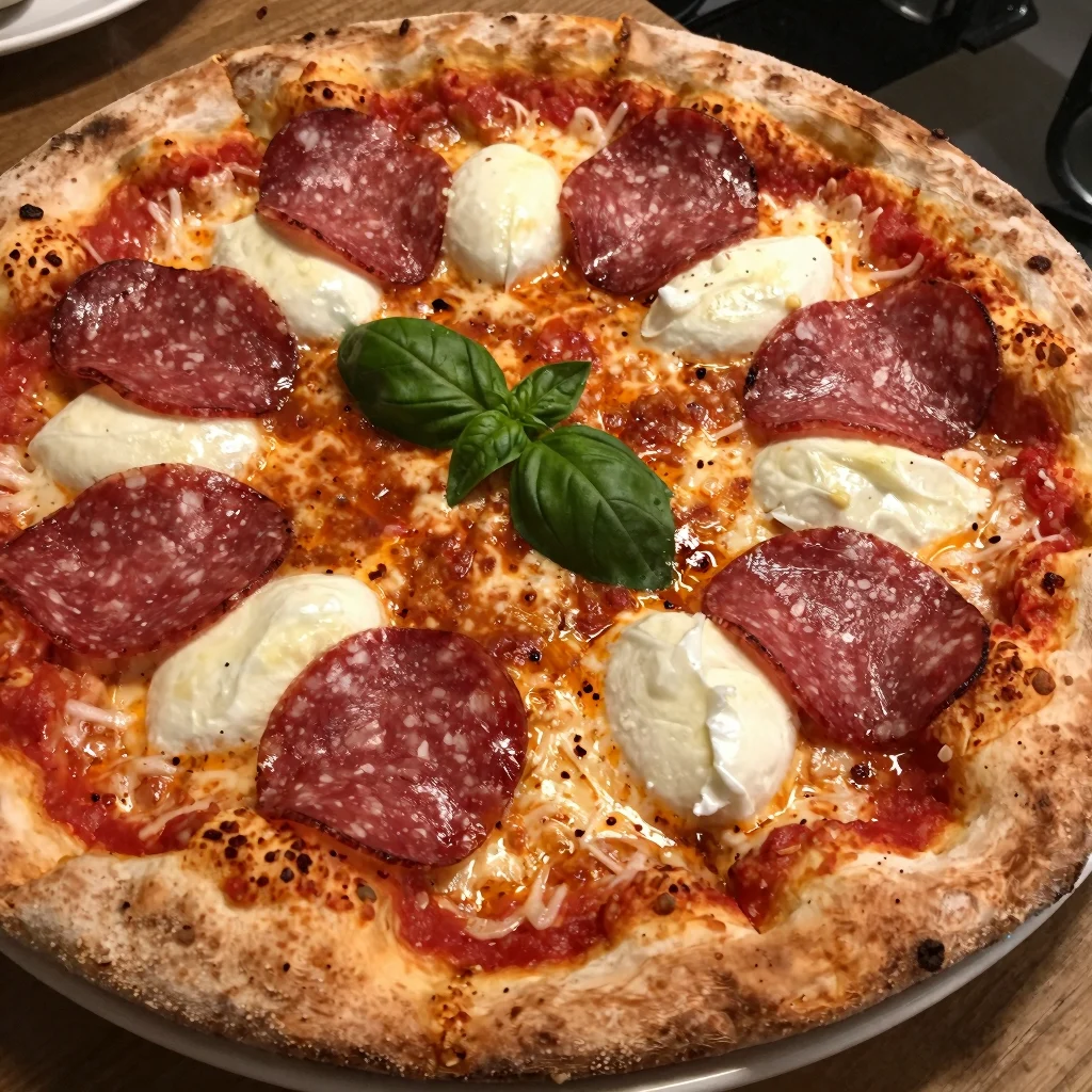 Spicy Salami Pizza