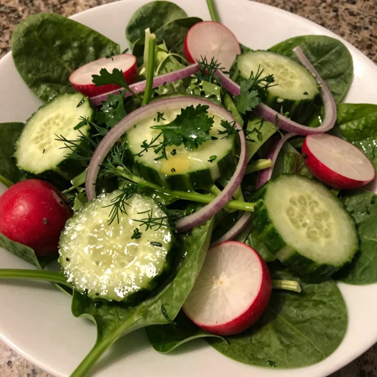 Summer Green Salad with Vinaigrette