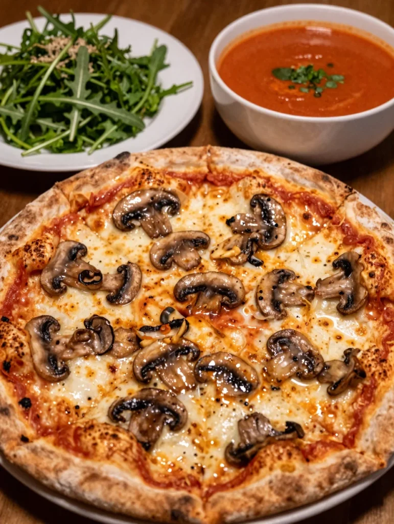 Sweet Onion and Mushroom Pizza
