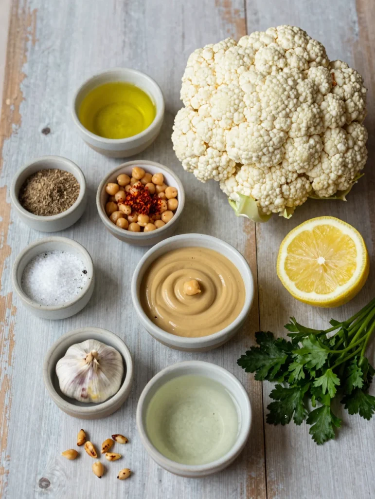 Tahini Roasted Cauliflower Salad