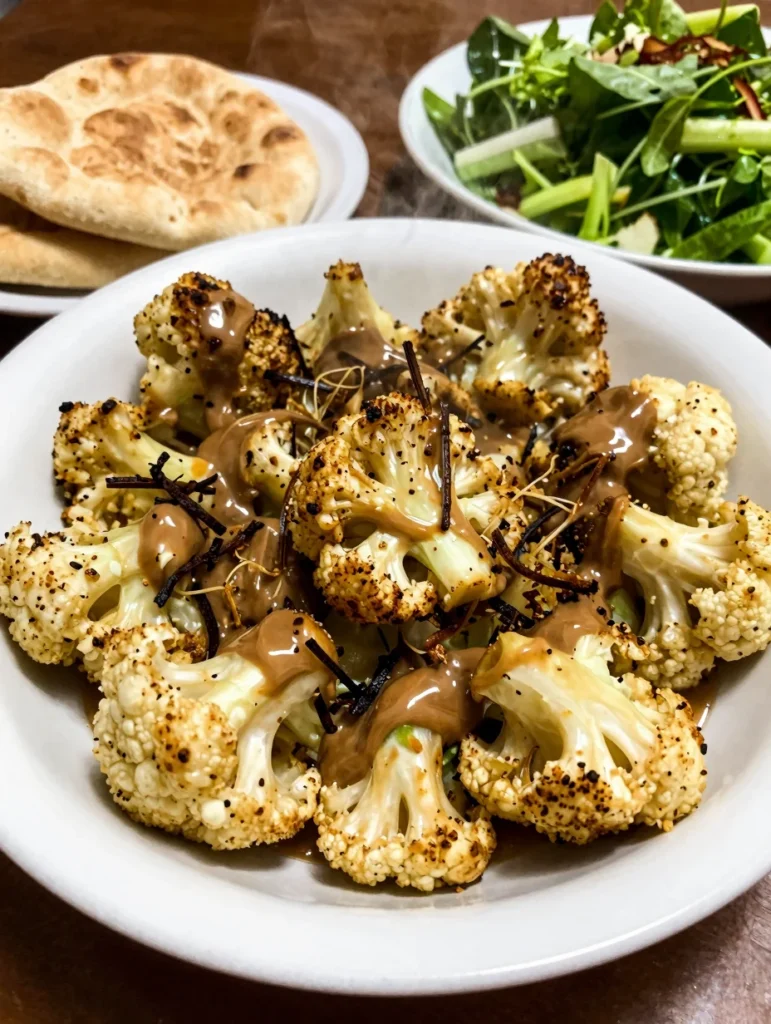 Tahini Roasted Cauliflower Salad