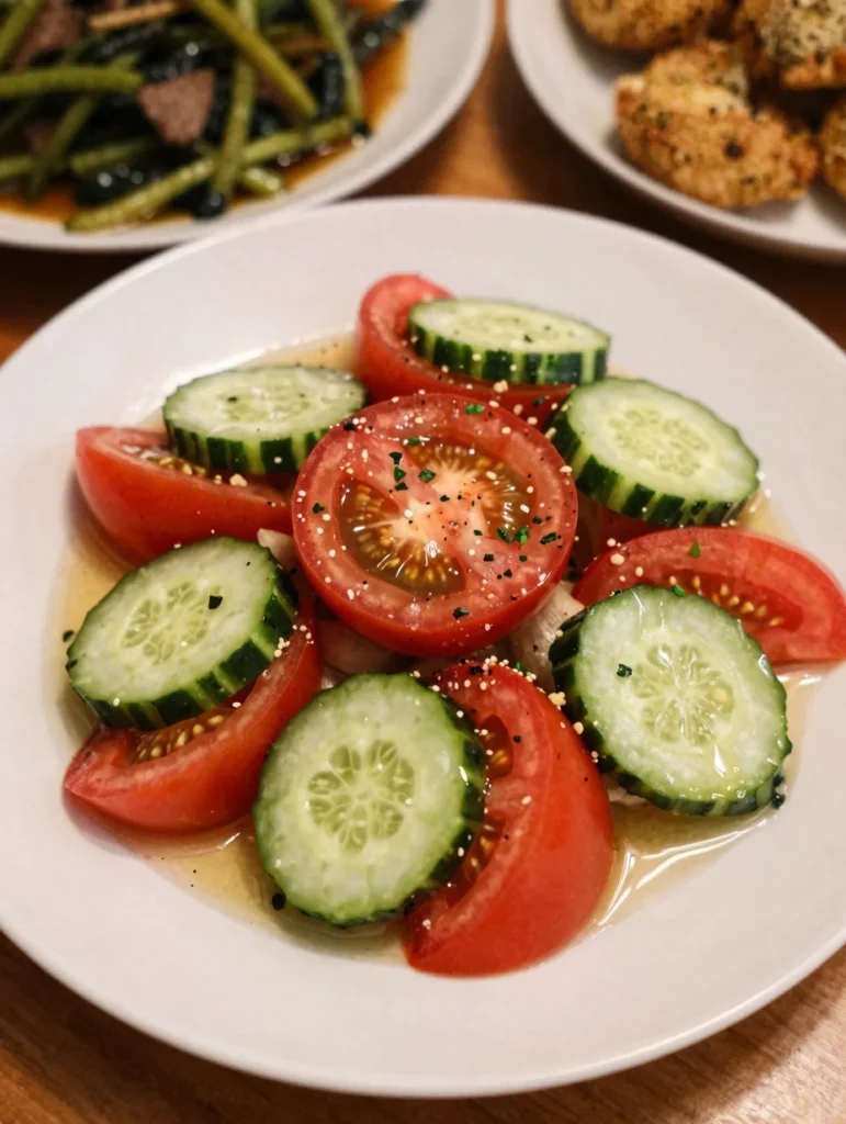 Tomato Cucumber Herb Salad