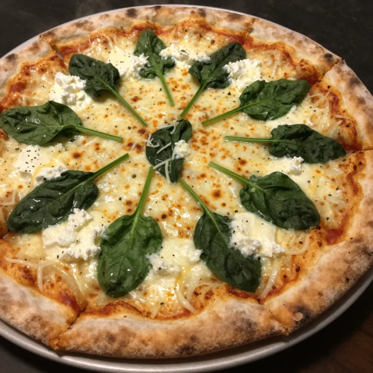 White Pizza with Ricotta and Spinach