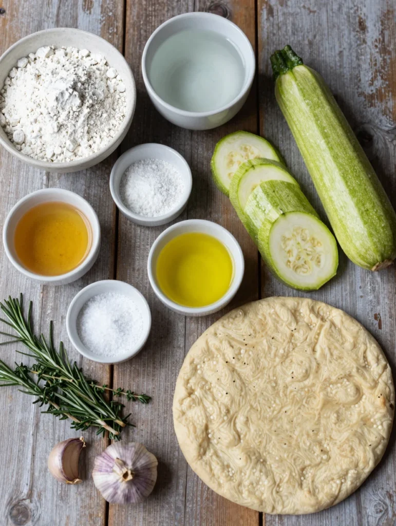 Zucchini and Herb Flatbread