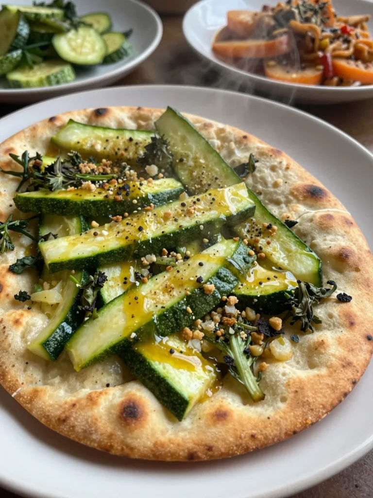 Zucchini and Herb Flatbread