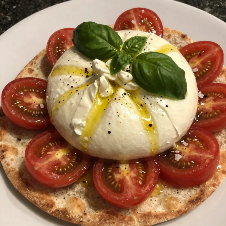 Burrata and Tomato Flatbread