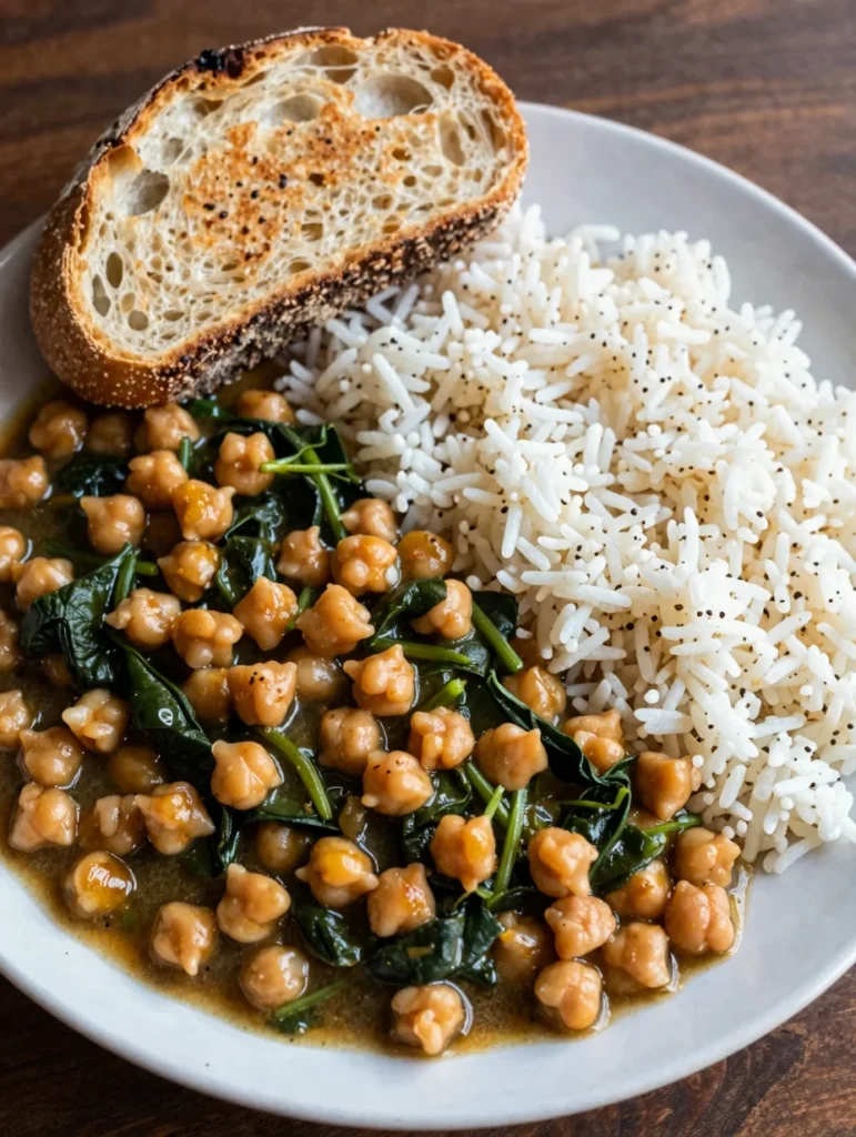 Chickpea and Spinach Stew