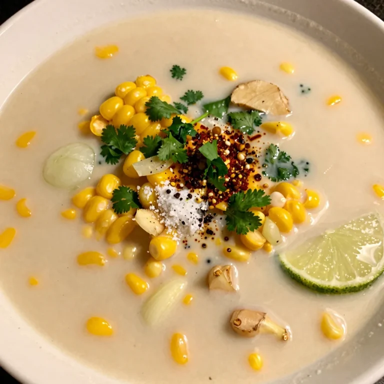 Cold Coconut Corn Soup