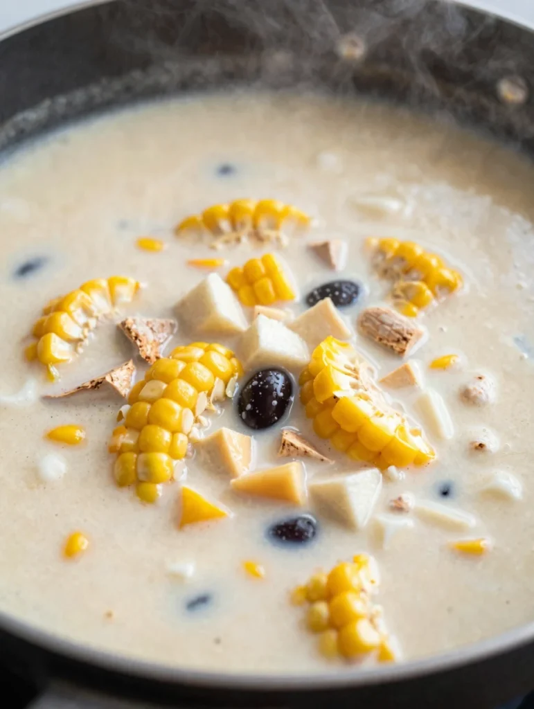 Cold Coconut Corn Soup