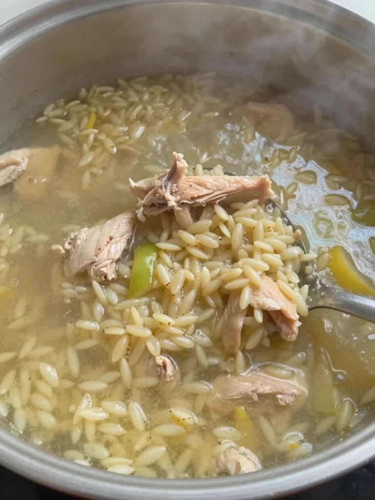 Lemon Orzo Chicken Soup