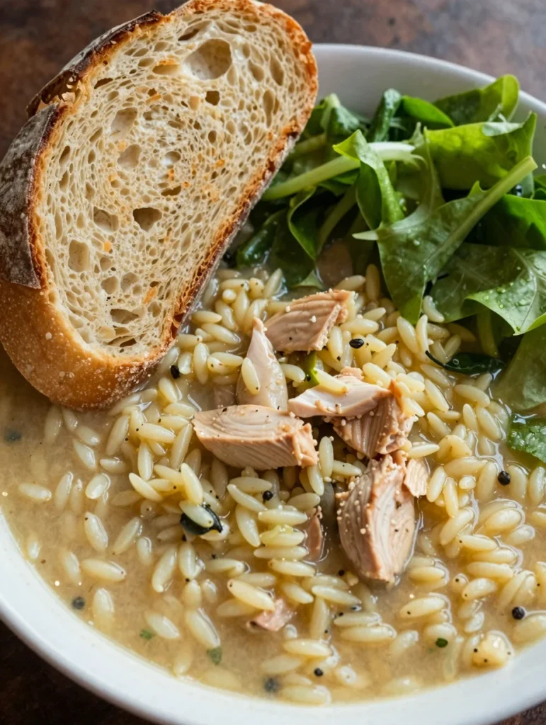 Lemon Orzo Chicken Soup