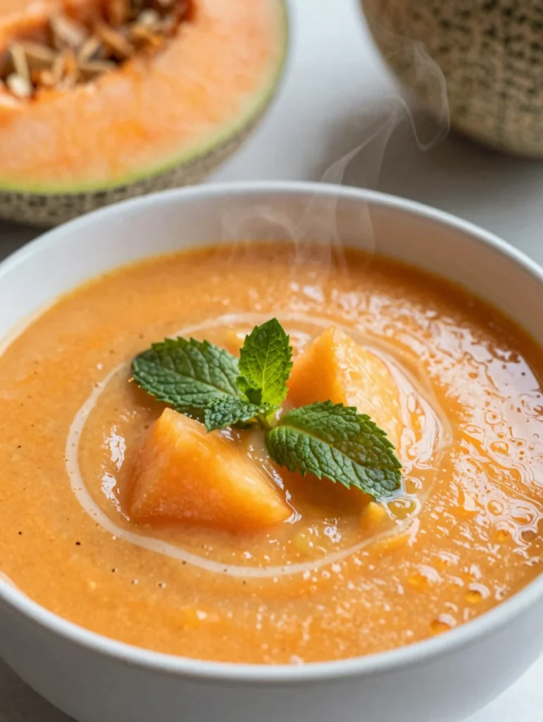 Minted Cantaloupe Soup
