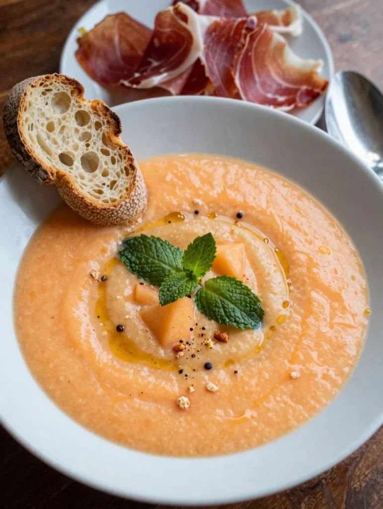 Minted Cantaloupe Soup