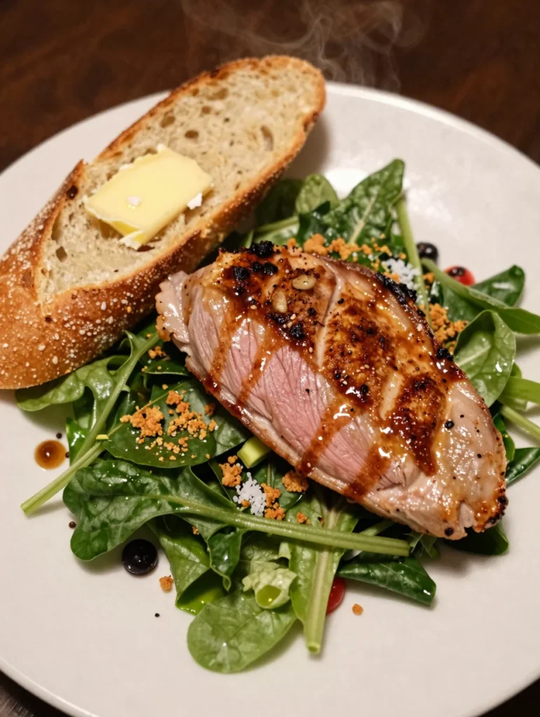 Pan Seared Duck Breast Salad