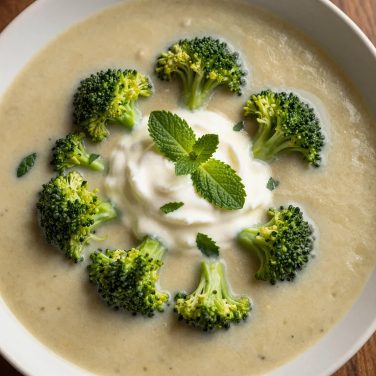 Refreshing Cold Broccoli Soup