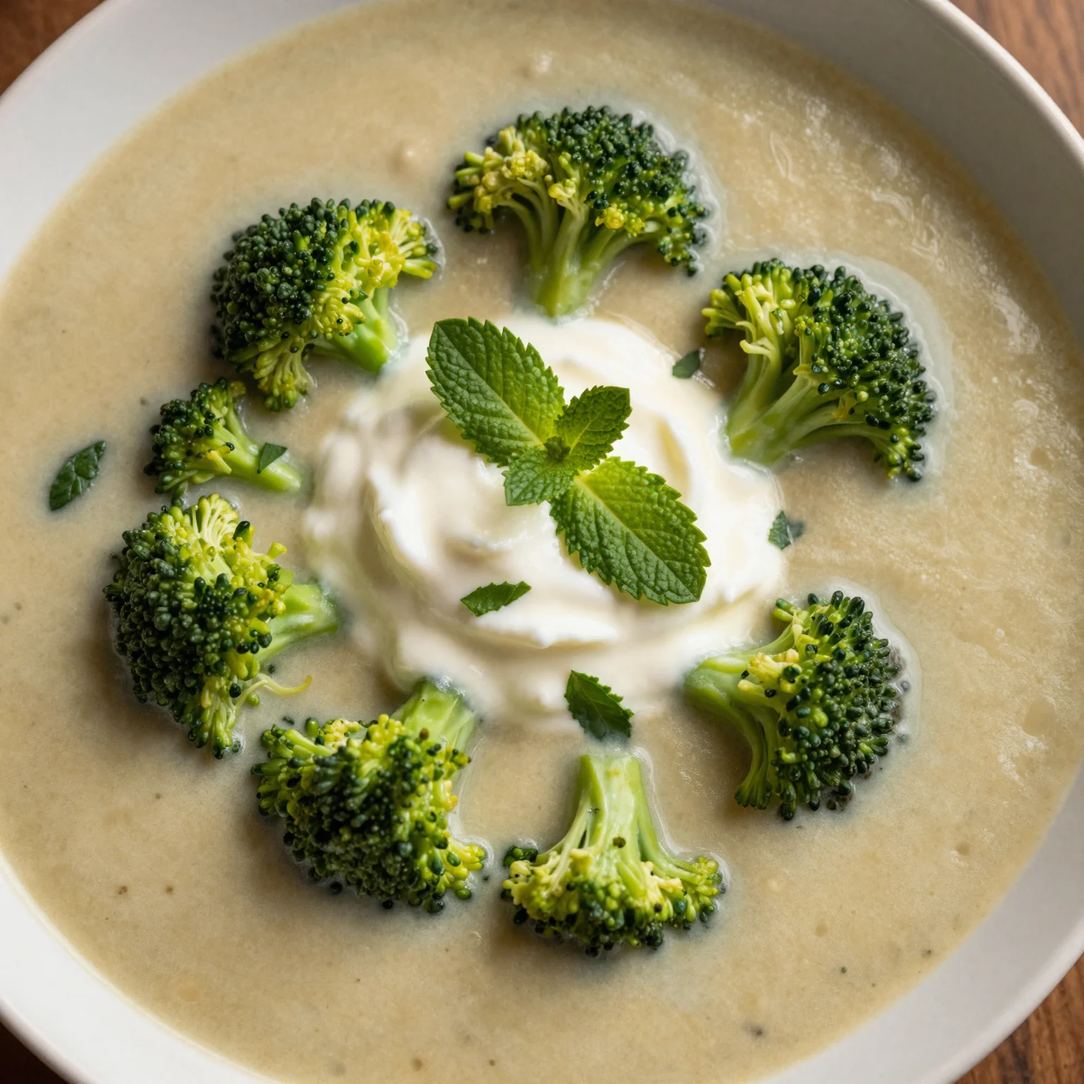 Refreshing Cold Broccoli Soup