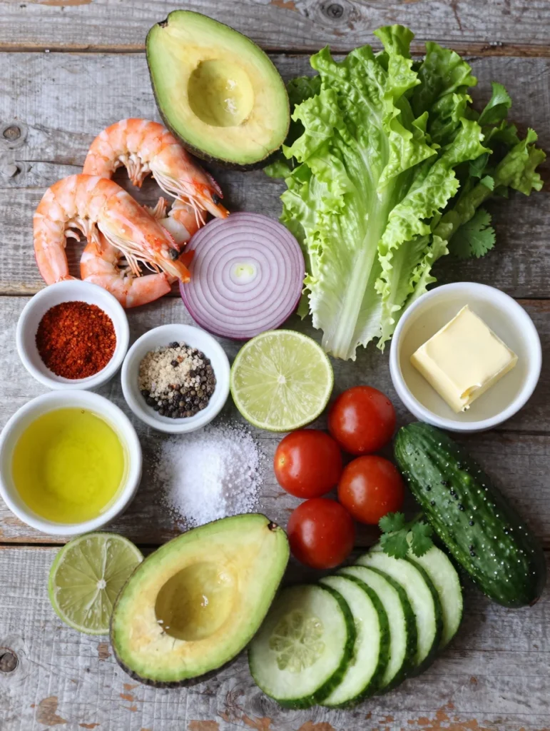 Shrimp and Avocado Salad Bowl