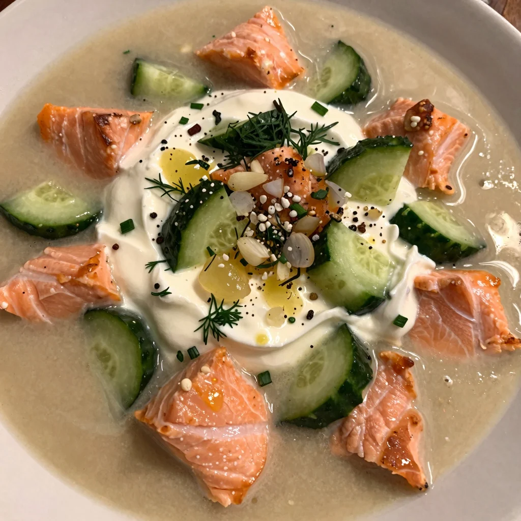 Smoked Salmon Chilled Soup
