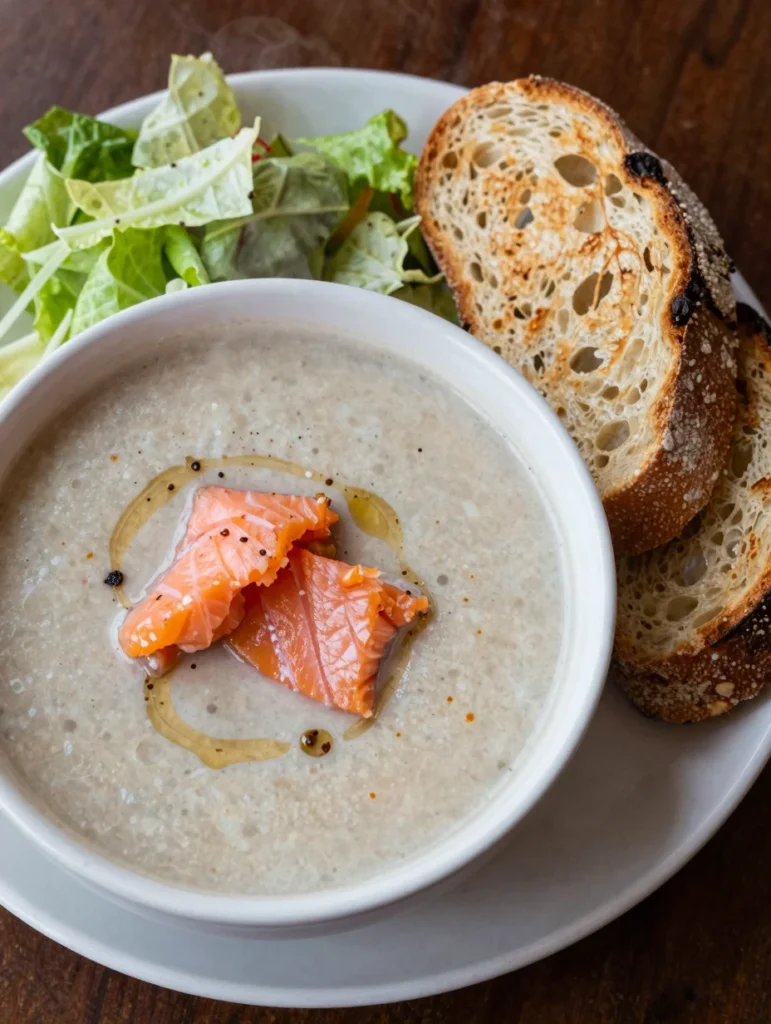 Smoked Salmon Chilled Soup